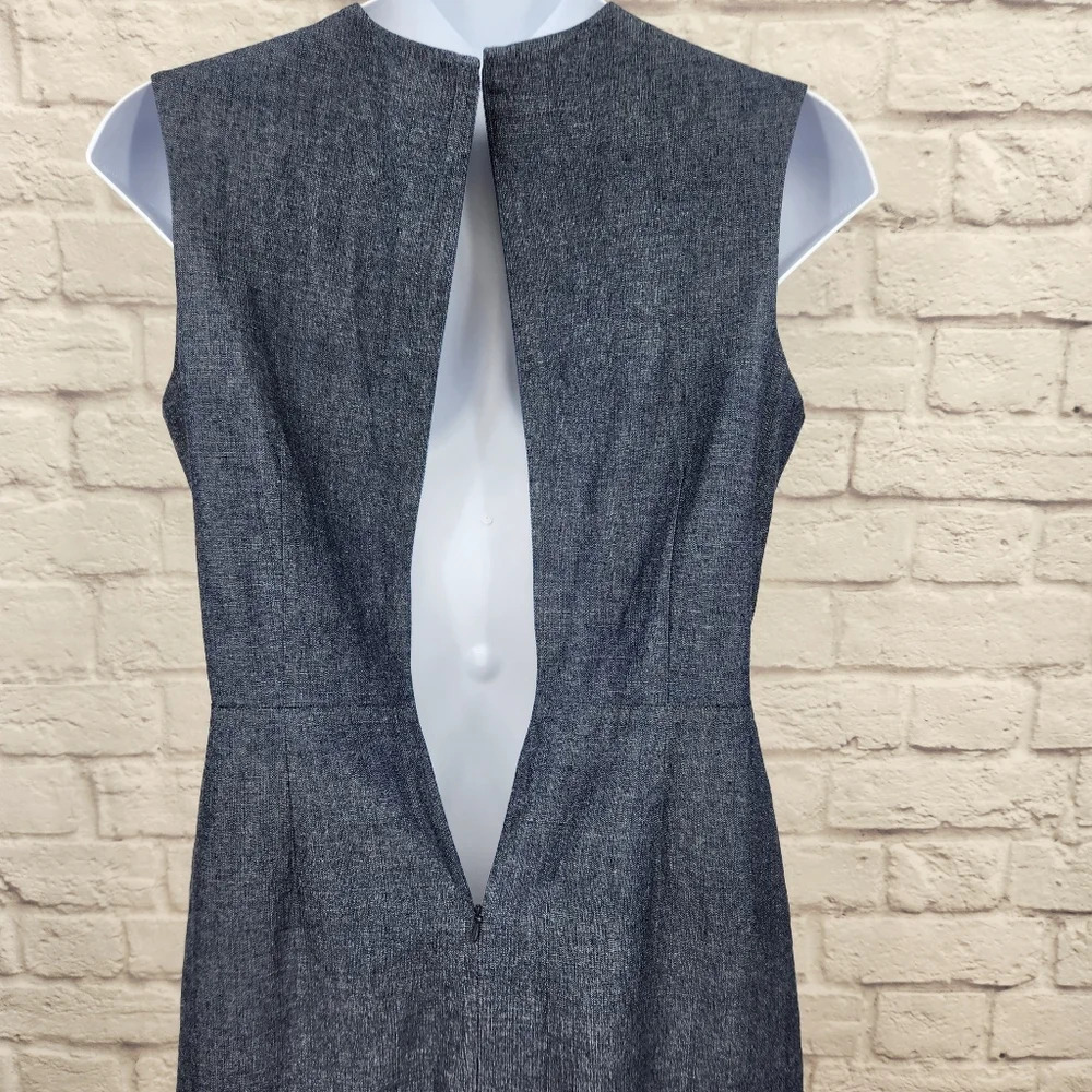 Kate Spade SATURDAY Blue Sleeveless V-Neck Saturday Dress Back Zip Size XL - Picture 7 of 13
